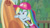 Size: 3410x1920 | Tagged: safe, screencap, gladys, rainbow dash, blue crushed, equestria girls, g4, my little pony equestria girls: better together, beach, belly button, cap, clothes, female, geode of super speed, hat, he doesn't deserve you, high res, jewelry, magical geodes, necklace, sleeveless, solo, surfboard, swimming trunks, swimsuit