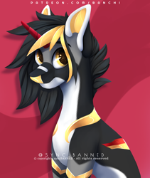 Size: 1380x1633 | Tagged: safe, artist:syncbanned, oc, oc only, pony, unicorn, black and white, gold, golden, grayscale, male, monochrome, solo