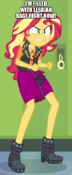 Size: 500x1210 | Tagged: safe, edit, edited screencap, screencap, sunset shimmer, equestria girls, equestria girls specials, g4, my little pony equestria girls: better together, my little pony equestria girls: forgotten friendship, caption, image macro, solo, text