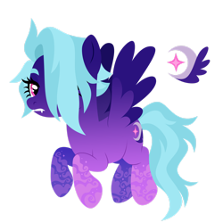 Size: 1920x1920 | Tagged: safe, artist:kabuvee, oc, oc only, pegasus, pony, fangs, female, mare, simple background, solo, transparent background
