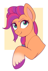 Size: 537x785 | Tagged: safe, artist:lulubell, sunny starscout, earth pony, pony, g5, bust, solo