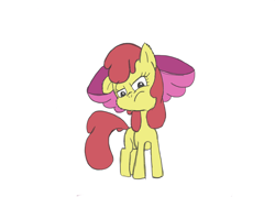 Size: 3500x2500 | Tagged: safe, artist:mysticoddball, apple bloom, earth pony, pony, g4, female, filly, frown, high res, solo