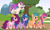 Size: 5029x3001 | Tagged: safe, artist:squipycheetah, hitch trailblazer, izzy moonbow, pipp petals, sunny starscout, zipp storm, earth pony, pegasus, pony, unicorn, g4, g5, braid, cloven hooves, colored wings, cute, cutie mark, female, flying, folded wings, g5 to g4, happy, looking back, looking down, male, mane five, mare, multicolored wings, smiling, stallion, walking, wings