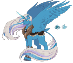 Size: 3300x2847 | Tagged: safe, artist:t3ssrina, snowflake (g3), alicorn, pony, g3, alicornified, high res, race swap, simple background, snowflakecorn, solo, transparent background