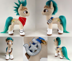 Size: 1000x852 | Tagged: safe, artist:larsen toys, hitch trailblazer, earth pony, pony, g5, adoptable, forsale, irl, multiple views, photo, plushie, solo, toy