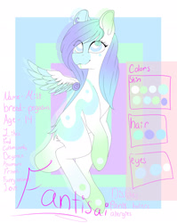 Size: 2187x2743 | Tagged: safe, artist:fantisai, oc, oc only, pegasus, pony, colored wings, female, high res, mare, pegasus oc, reference sheet, two toned wings, wings