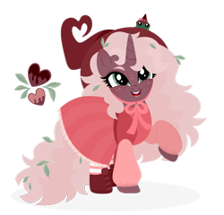 Size: 1920x1840 | Tagged: safe, artist:kabuvee, oc, oc only, pony, unicorn, clothes, female, freckles, green eyes, horn, mare, open mouth, open smile, raised hoof, shadow, simple background, smiling, solo, standing, transparent background, unicorn oc