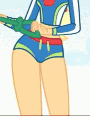 Size: 180x232 | Tagged: safe, screencap, applejack, equestria girls, g4, lost and found, my little pony equestria girls: better together, animated, belly, belly button, cropped, curves, female, hips, legs, midriff, pictures of legs, sexy, solo, swaying hips