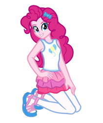 Size: 750x890 | Tagged: safe, artist:wavebreeze234, pinkie pie, equestria girls, g4, clothes, female, rah rah skirt, simple background, skirt, solo, transparent background