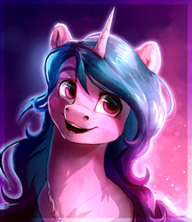 Size: 2592x3000 | Tagged: safe, artist:gaelledragons, izzy moonbow, pony, unicorn, g5, bust, female, high res, mare, portrait, solo