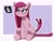 Size: 2499x1913 | Tagged: safe, artist:pabbley, pinkie pie, earth pony, pony, g4, blushing, chest fluff, cute, diapinkes, female, frown, grumpy, mare, pinkamena diane pie, sitting, skull and crossbones, solo, tail, tail wag