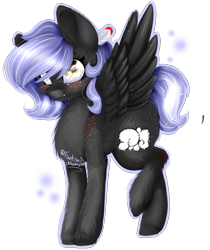 Size: 819x976 | Tagged: safe, alternate version, artist:fantisai, oc, oc only, pegasus, pony, blushing, chest fluff, colored hooves, eyelashes, female, mare, pegasus oc, simple background, solo, transparent background, wings