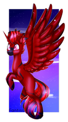 Size: 1827x3282 | Tagged: safe, artist:fantisai, oc, oc only, alicorn, pony, alicorn oc, feathered wings, horn, rearing, simple background, solo, transparent background, wings