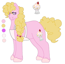 Size: 1076x1056 | Tagged: safe, artist:dr4m4-qu33n, oc, oc only, oc:honey butter, earth pony, pony, apron, clothes, earth pony oc, female, mare, offspring, parent:sugar belle, parent:unknown, simple background, transparent background, unshorn fetlocks