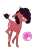 Size: 560x648 | Tagged: safe, artist:aonairfaol, oc, oc only, hybrid, mule, offspring, parent:cranky doodle donkey, parent:pinkie pie, simple background, transparent background