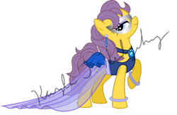 Size: 1024x663 | Tagged: safe, artist:kaylathehedgehog, bon bon (g1), earth pony, pony, g1, g4, my little pony tales, the masquerade, clothes, dress, ear piercing, earring, fabulous, female, g1 to g4, gem, generation leap, jewelry, mare, mask, model, obtrusive text, obtrusive watermark, older, piercing, ring, skirt, solo, vector, watermark