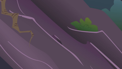 Size: 1280x720 | Tagged: safe, screencap, friendship is magic, g4, season 1, background, cliff, everfree forest, moss, night, no pony, roots, scenic ponyville