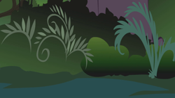 Size: 1280x720 | Tagged: safe, screencap, friendship is magic, g4, season 1, background, bush, everfree forest, fern, night, no pony, scenic ponyville