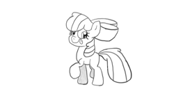 Size: 1600x817 | Tagged: safe, artist:twitchatoon, apple bloom, earth pony, pony, g4, female, filly, solo, tongue out