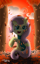 Size: 2827x4541 | Tagged: safe, artist:php178, derpibooru exclusive, fluttershy, pegasus, pony, g4, my little pony: the movie, .svg available, ambient, autumn, beautiful, clothes, cloud, colored eyebrows, colored pupils, cute, cute face, cute smile, cuteness overload, cyan eyes, daaaaaaaaaaaw, excited, facing you, falling leaves, folded wings, frog (hoof), glowing, ground, happy, happy face, happy fall 2021, heart, hoof heart, leaf, leaves, long mane, long tail, looking at you, movie accurate, nc-tv signature, orange (color), prone, raised hoof, red, scarf, shyabetes, signature, sitting, smiling, smiling at you, sparkles, sparkly eyes, special, sunlight, sunset, svg, tail, tail wrap, translucent, tree, tree trunk, underhoof, vector, wide eyes, wingding eyes, wings