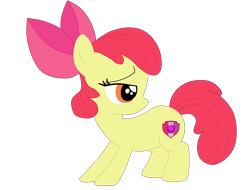 Size: 4361x3322 | Tagged: safe, artist:gmaplay, apple bloom, earth pony, pony, g4, bloom butt, butt, plot, simple background, solo, transparent background