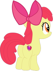 Size: 3361x4480 | Tagged: safe, artist:gmaplay, apple bloom, earth pony, pony, g4, bloom butt, butt, plot, simple background, solo, transparent background