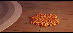 Size: 2400x1080 | Tagged: safe, screencap, g5, my little pony: a new generation, 3d, beans, carpet, floor, food, izzy's beans, no pony