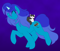 Size: 1000x864 | Tagged: safe, artist:akuoreo, oc, oc only, cat, pony, unicorn, female, mare, raised hoof, solo