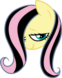 Size: 3000x3767 | Tagged: safe, artist:cloudy glow, fluttershy, pony, g4, green isn't your color, emoshy, high res, simple background, solo, transparent background, vector