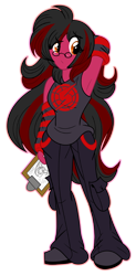 Size: 492x1000 | Tagged: safe, artist:akuoreo, oc, oc only, equestria girls, g4, arm warmers, cargo pants, clipboard, clothes, equestria girls-ified, glasses, pants, simple background, solo, tank top, transparent background