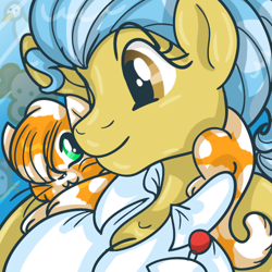 Size: 500x500 | Tagged: safe, artist:akuoreo, doctor fauna, cat, earth pony, anthro, g4, female, icon, mare, solo