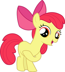 Size: 6000x6628 | Tagged: safe, artist:clashwolf3, apple bloom, earth pony, pony, g4, absurd resolution, blank flank, female, filly, simple background, solo, transparent background, vector