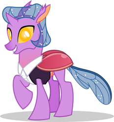 Size: 1280x1377 | Tagged: safe, artist:mlp-trailgrazer, changeling, clothes, cosplay, costume, flo steinberg, simple background, solo, transparent background