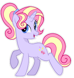 Size: 1168x1234 | Tagged: safe, artist:sunlightshimmer64, oc, oc only, oc:sweet candy, pony, unicorn, base used, offspring, outline, parent:party favor, parent:pinkie pie, parents:partypie, simple background, solo, transparent background