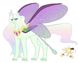 Size: 1327x1080 | Tagged: safe, artist:dr4m4-qu33n, oc, oc only, changedling, changeling, changedling oc, changeling oc, female, interspecies offspring, offspring, parent:princess celestia, parent:thorax, peytral, simple background, solo, transparent background