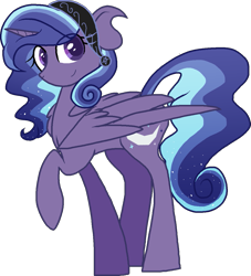 Size: 1121x1235 | Tagged: safe, artist:gallantserver, oc, oc only, oc:adularia, alicorn, pony, female, mare, simple background, solo, transparent background