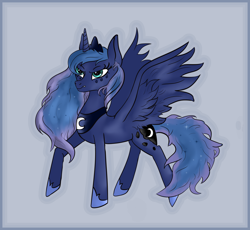 Size: 4162x3832 | Tagged: safe, artist:heatherberserker, princess luna, alicorn, pony, g4, female, simple background, solo