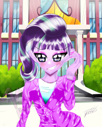 Size: 1080x1350 | Tagged: safe, artist:mlp-france-yt, starlight glimmer, equestria girls, g4, female, grin, s5 starlight, smiling, solo