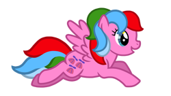 Size: 1280x720 | Tagged: safe, artist:tomyboy56, whizzer, pegasus, pony, twinkle eyed pony, g1, g4, cute, female, flying, g1 to g4, generation leap, mare, open mouth, open smile, simple background, smiling, solo, transparent background, vector, whizzabetes
