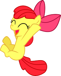 Size: 6256x7732 | Tagged: safe, artist:baka-neku, apple bloom, earth pony, pony, g4, female, filly, happy, simple background, solo, transparent background, vector