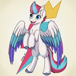 Size: 3372x3372 | Tagged: safe, artist:zackwhitefang, zipp storm, pegasus, pony, g5, my little pony: a new generation, chest fluff, cutie mark background, female, high res, solo