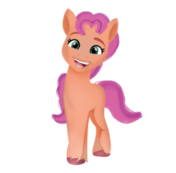 Size: 2281x2245 | Tagged: safe, artist:graciekittyyt, sunny starscout, earth pony, pony, g5, my little pony: a new generation, female, high res, simple background, solo, transparent background