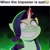 Size: 500x500 | Tagged: safe, edit, edited screencap, screencap, rarity, pony, unicorn, g5, my little pony: a new generation, among us, evil, evil rarity, evil smile, female, grin, impostor (among us), jerma985, meme, ponified meme, possessed, prologue, sharp teeth, smiling, solo, sproutity, sus (among us), teeth, when the imposter is sus! 😳, 😳