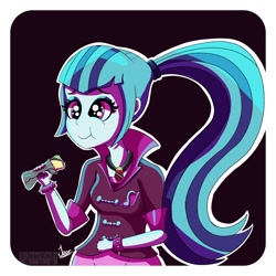 Size: 2250x2250 | Tagged: safe, artist:jearknds, sonata dusk, equestria girls, g4, eating, female, food, high res, solo, sonataco, taco, that girl sure loves tacos, that siren sure does love tacos