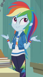 Size: 995x1782 | Tagged: safe, screencap, rainbow dash, equestria girls, g4, my little pony equestria girls: better together, the last day of school, cropped, solo