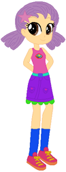 Size: 179x460 | Tagged: safe, artist:ra1nb0wk1tty, artist:selenaede, artist:user15432, human, equestria girls, g4, my little pony equestria girls: legend of everfree, barely eqg related, base used, belt, blue socks, bubble guppies, camp everfree logo, camp everfree outfits, camping outfit, clothes, crossover, equestria girls style, equestria girls-ified, hairpin, hands behind back, nick jr., nickelodeon, oona, oona (bubble guppies), pink shoes, shoes, sneakers, socks, solo
