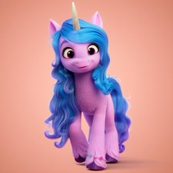 Size: 1080x1080 | Tagged: safe, artist:jonatancatalan, izzy moonbow, pony, unicorn, g5, my little pony: a new generation, 3d, female, horn, mare, solo