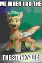 Size: 396x591 | Tagged: safe, screencap, hitch trailblazer, earth pony, pegasus, pony, g5, my little pony: a new generation, 3d, meme, needs more jpeg, photo