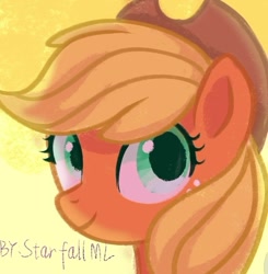 Size: 698x711 | Tagged: safe, artist:starfallmoonlight, applejack, earth pony, pony, g4, avatar, cute, female, jackabetes, looking at you, mare, solo