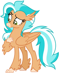 Size: 1024x1252 | Tagged: safe, artist:pegasski, oc, oc only, oc:tidal rush, classical hippogriff, hippogriff, g4, eyelashes, female, simple background, solo, transparent background